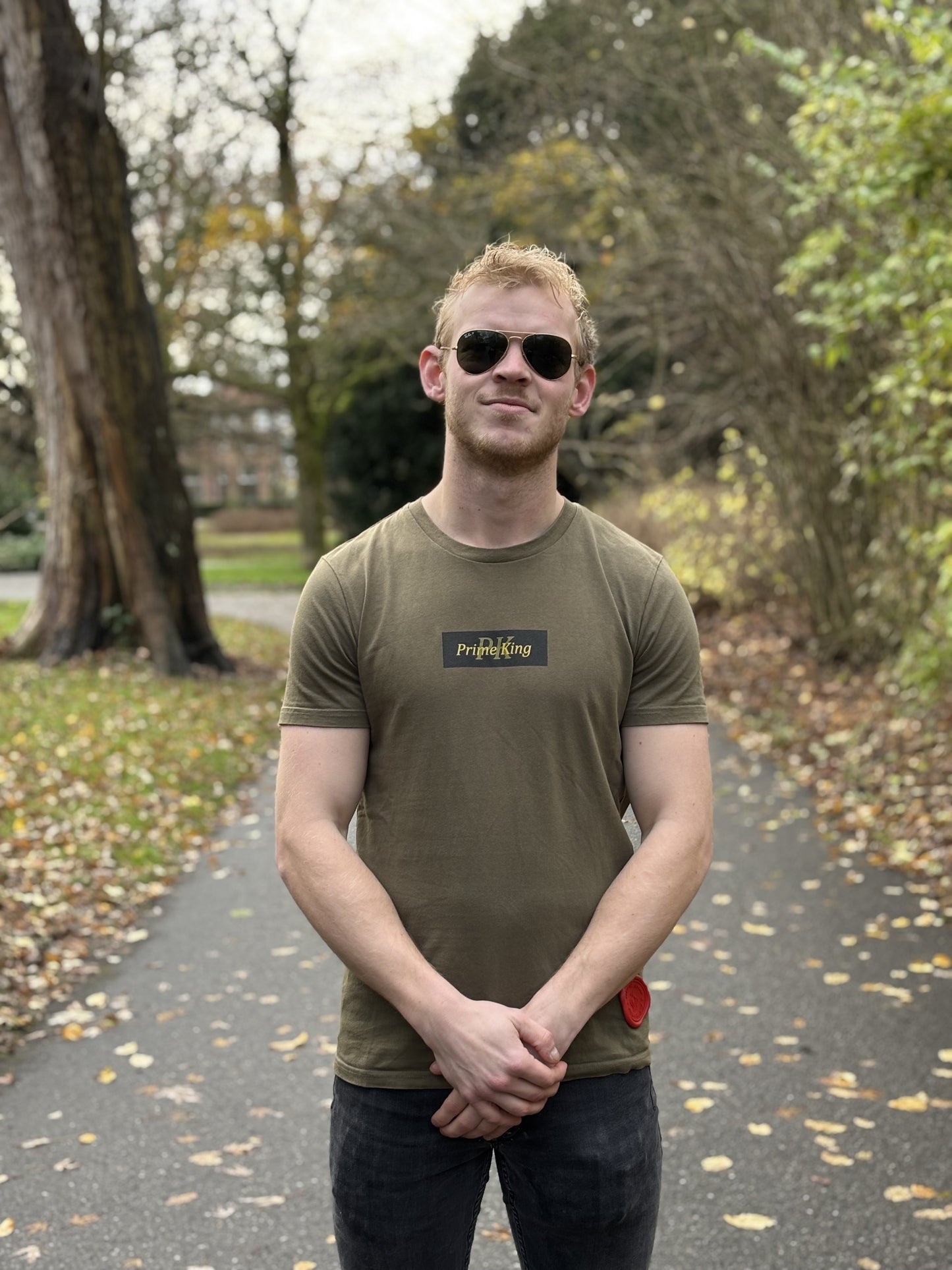 Prime T-shirt Khaki Groen